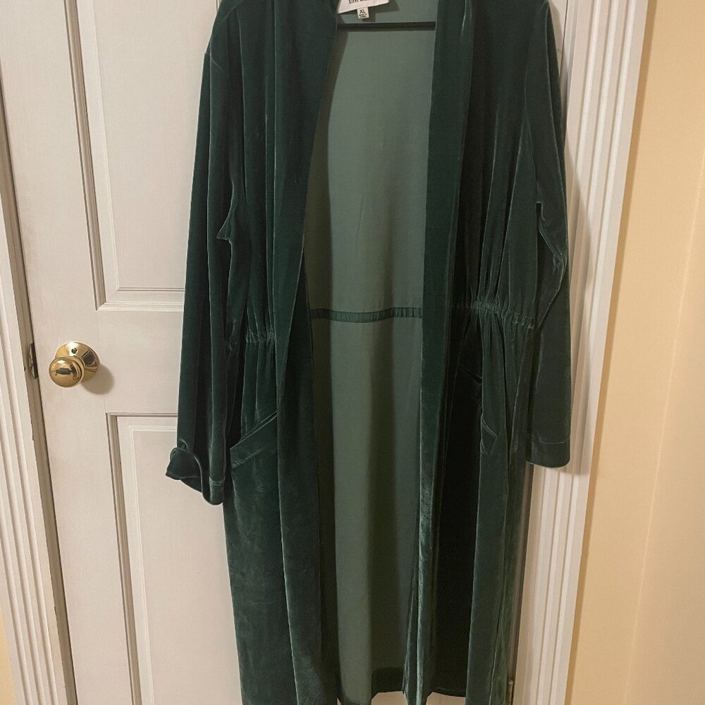 BB Dakota Steve Madden Long Green Cardigan